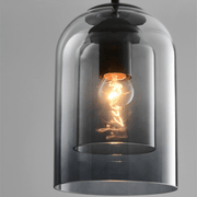 NordLicht Glas-Hängeleuchte, E27 Sockel, LED-kompatibel, 60W Max, verstellbare Kette Deckenlampen