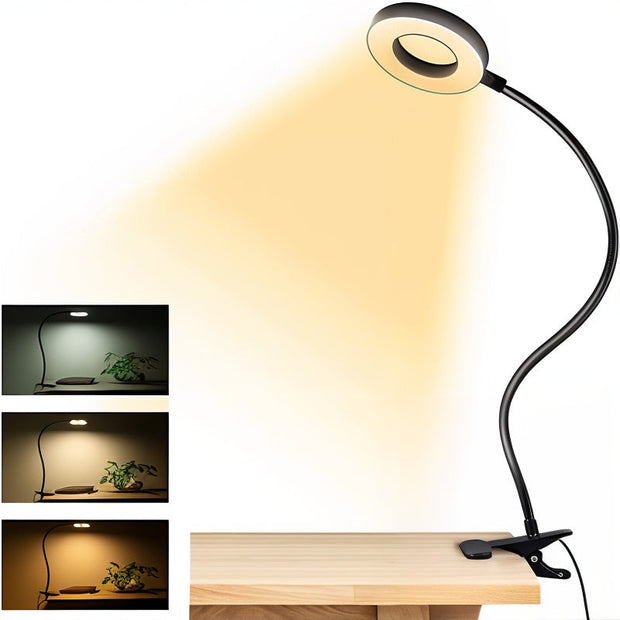 Leselampe mit Clip LED 48 dimmbar flexibel USB Leselicht fürs Bett
