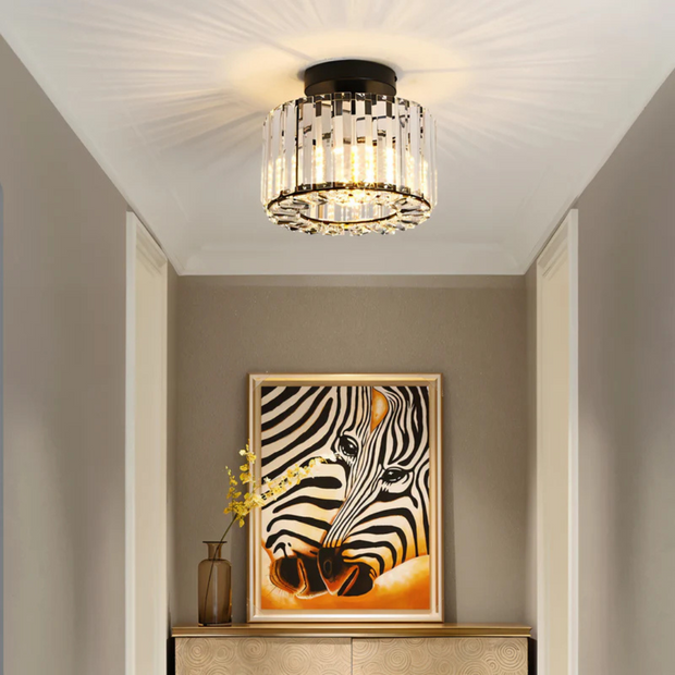 kristall deckenleuchte wohnzimmer modern elegant für schlafzimmer und küche
