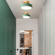 Holz LED Deckenleuchte warmes Licht modernes Design energiesparend