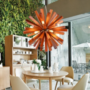 Designer Holz Hängelampe für Wohnzimmer und Esszimmer kaufen