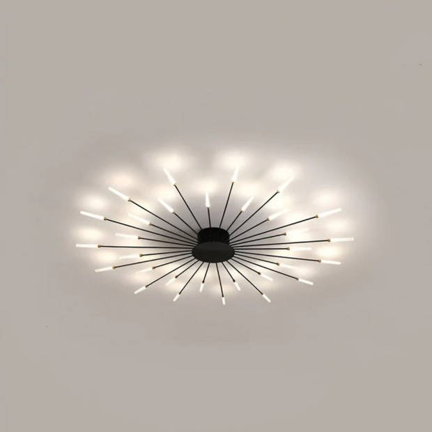 Moderne LED Deckenleuchte Wohnzimmer energiesparend 15m2 LuxHalo