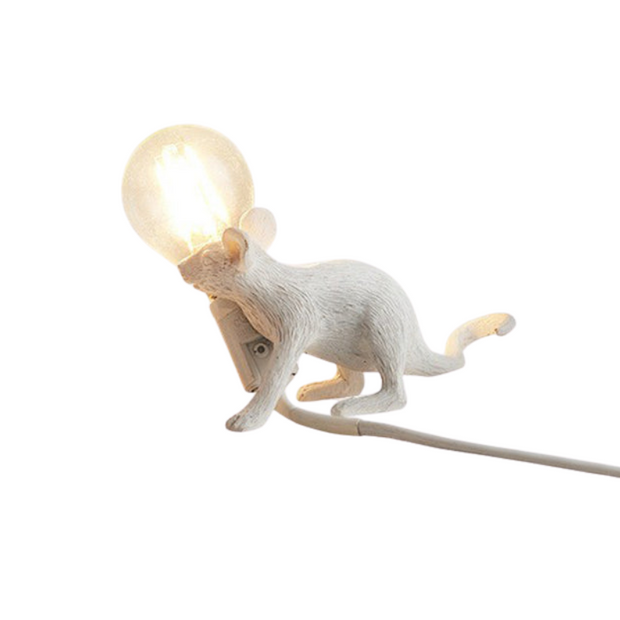 LichtMaus Art Deco Nachtlampe mit Mausfuß für Schlafzimmer