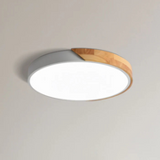 Skandinavische LED Deckenleuchte aus Holz für Wohnzimmer Schlafzimmer Flur
