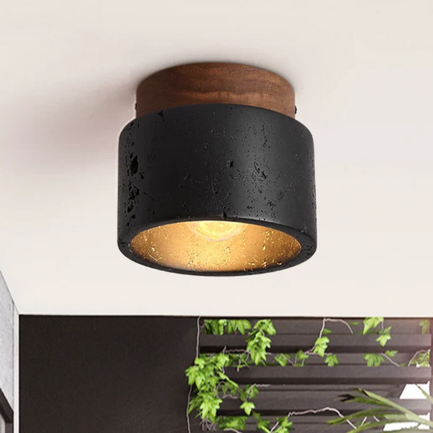 Deckenlampe aus Stein modern rustikal für Wohnzimmer Flur Schlafzimmer