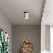 Travertin Deckenlampe SteinLuma mit LED Warmlicht Modernes Design