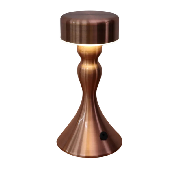 LumaGold Touch kabellose LED Tischlampe mit Ladefunktion in Gold