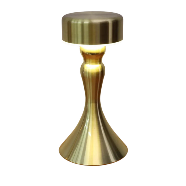 LumaGold Touch kabellose LED Tischlampe mit Ladefunktion in Gold