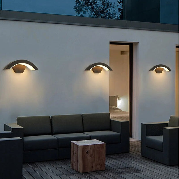 LichtGlanz Außenwandlampe IP65 wasserdicht modern LED langlebig elegant