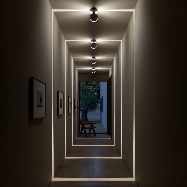 LichtOrbit 360 LED Lampe außen innen drehbar modern IP65 wetterfest