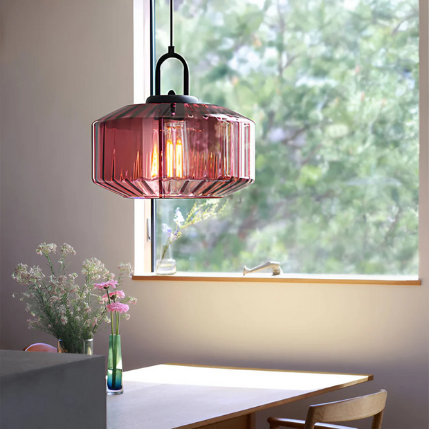 Retro Hängelampe aus Glas warmes Licht für Esszimmer Wohnzimmer Flur