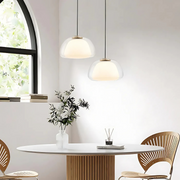 Moderne Milchglas Hängelampe für Wohnzimmer und Esstisch kaufen