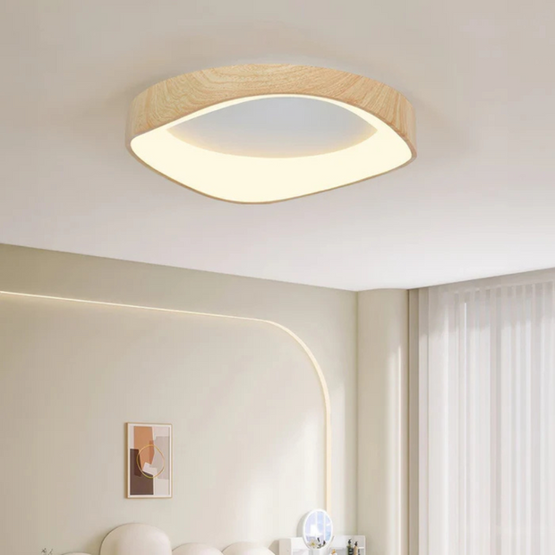LED Deckenleuchte aus Holz skandinavisches Design Wohnzimmer Schlafzimmer