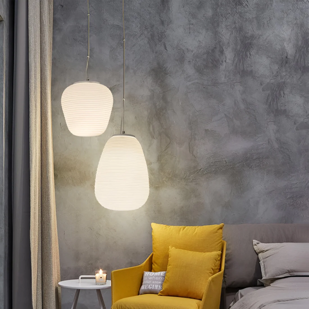 Skandinavische Pendelleuchte für Esstisch Wohnzimmer Schlafzimmer Glaslampe Modern