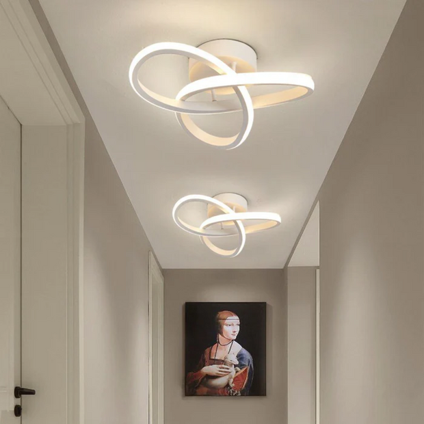 LumoRing LED Deckenleuchte modern energiesparend für Wohnzimmer Schlafzimmer Flur