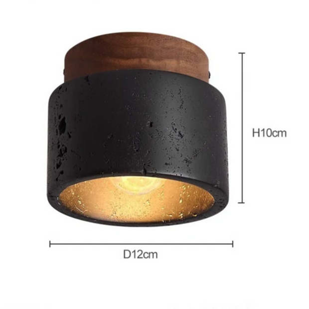 Deckenlampe aus Stein modern rustikal für Wohnzimmer Flur Schlafzimmer