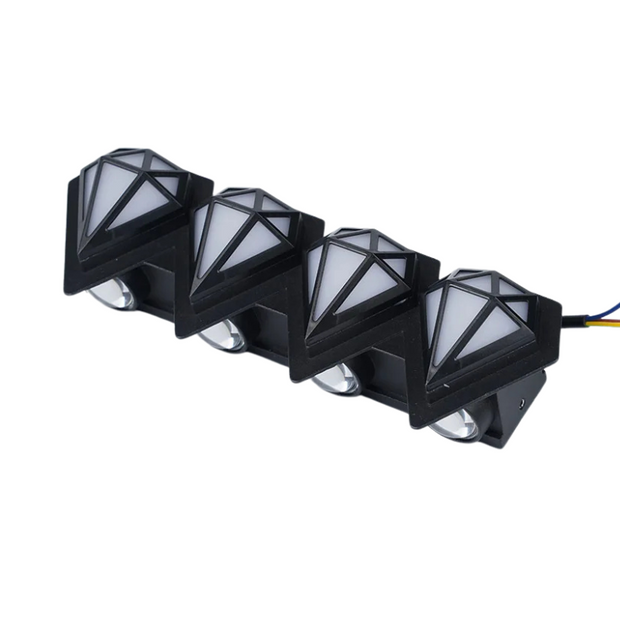 Wandleuchte außen LED wasserdicht modern IP65 Gartenlampe energieeffizient
