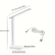 LichtFlex LED Schreibtischlampe dimmbar mit USB und Augenschutz für Büro und Zuhause