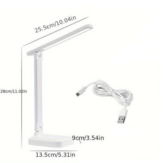 LichtFlex LED Schreibtischlampe dimmbar mit USB und Augenschutz für Büro und Zuhause