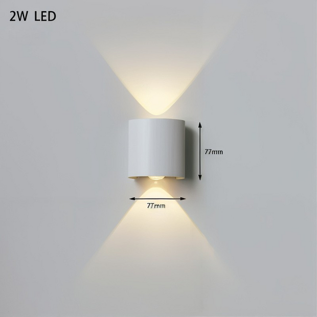 Moderne LED Wandlampe Aluminium Energieeffizient Wohnzimmer Schlafzimmer