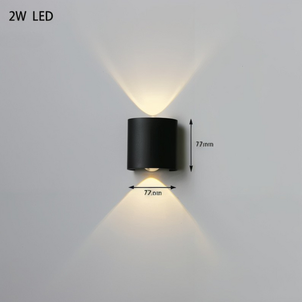 Moderne LED Wandlampe Aluminium Energieeffizient Wohnzimmer Schlafzimmer
