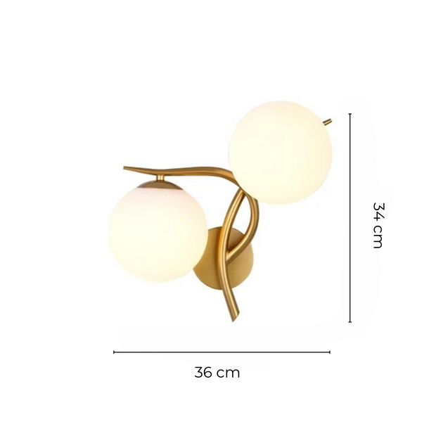 GlasGold Wandlicht