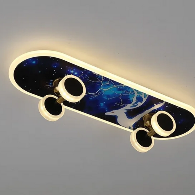 Moderne LED Deckenlampe Schlafzimmer energiesparend warmweiß