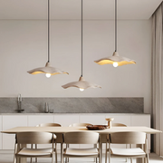 hängelampe beton blumenform wabi sabi design esszimmer