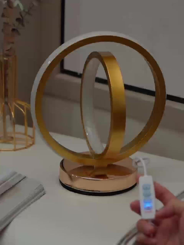 Elegante dimmbare USB LED Tischlampe für Schlafzimmer Wohnzimmer Büro