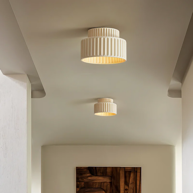 LumoWelle Deckenleuchte modern weiß für Wohnzimmer und Flur