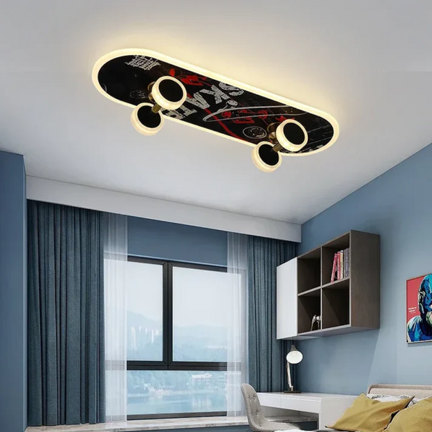 Moderne LED Deckenlampe Schlafzimmer energiesparend warmweiß