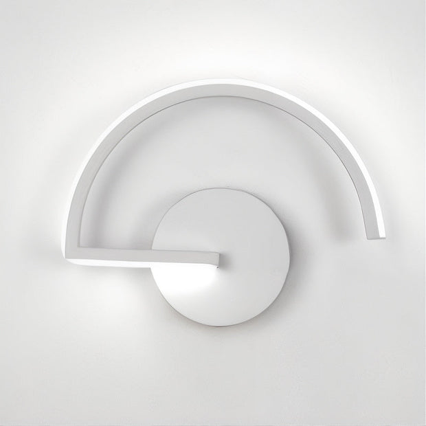 Lichtbogen LED Wandleuchte modern minimalistisch energiesparend für Wohnzimmer Schlafzimmer Flur