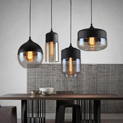Claréa Pendelleuchte 4 Formen, Klarglas-Schirm, LED, E27, 220V, Metall- und Holz-Akzente, CCC/CE/ROHS zertifiziert Deckenlampen