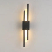 LichtWink, Metall Wandleuchte, schlankes Design, verstellbarer Arm, 2x3W LED, Schwarz/Gold
