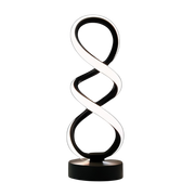 LumaSpiral LED Tischlampe mit Farbwechsel modernes Spiraldesign USB Beleuchtung