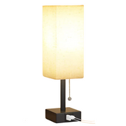 LumoLade dimmbare LED Tischlampe mit USB Ladeanschlüssen und 3 Farbtemperaturen