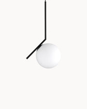 LichtKugel Eleganz Pendelleuchte – Art-Deco-Stil aus Messing und Glas, E27 LED, Durchmesser 20 cm/35 cm