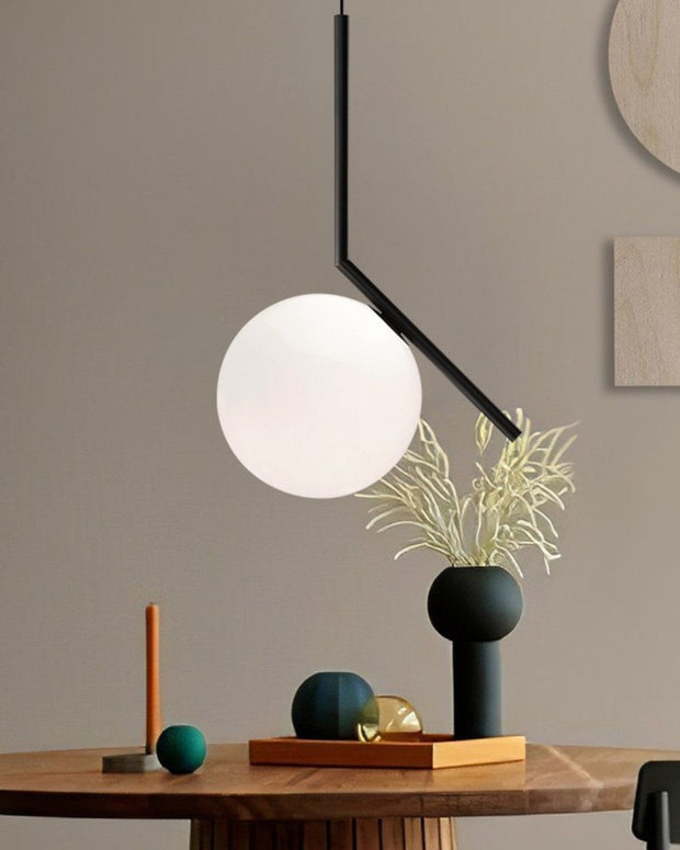 LichtKugel Eleganz Pendelleuchte – Art-Deco-Stil aus Messing und Glas, E27 LED, Durchmesser 20 cm/35 cm