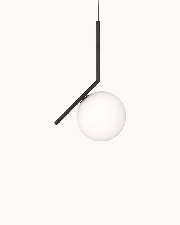 LichtKugel Eleganz Pendelleuchte – Art-Deco-Stil aus Messing und Glas, E27 LED, Durchmesser 20 cm/35 cm