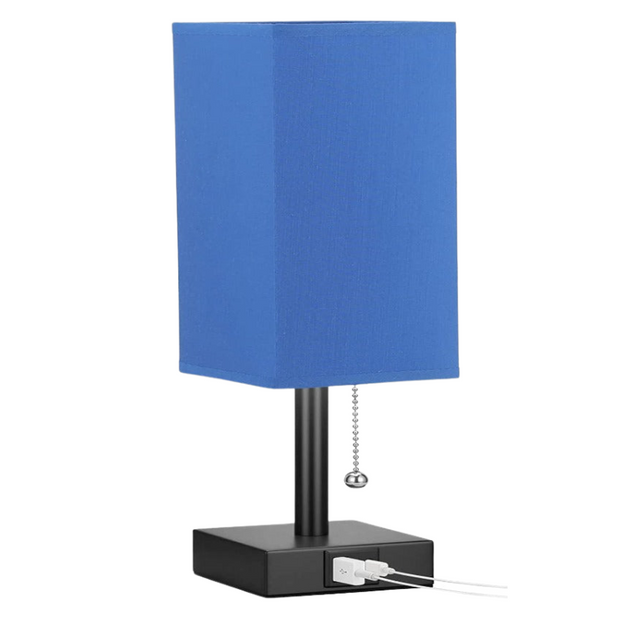 LumoLade dimmbare LED Tischlampe mit USB Ladeanschlüssen und 3 Farbtemperaturen