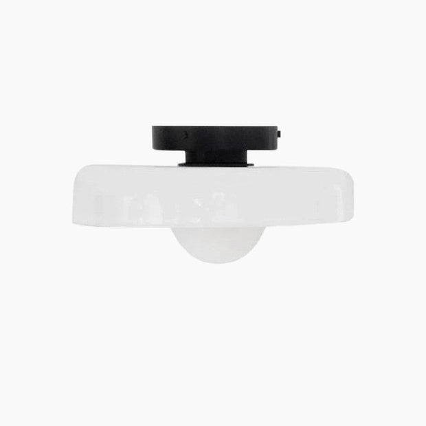 Moderne Deckenleuchte, bernsteinfarbenes Glas, G9 LED, 25/35cm, 220-240V