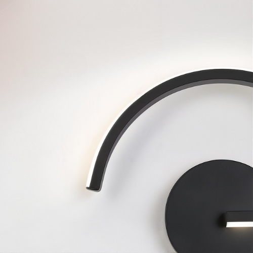 Lichtbogen LED Wandleuchte modern minimalistisch energiesparend für Wohnzimmer Schlafzimmer Flur