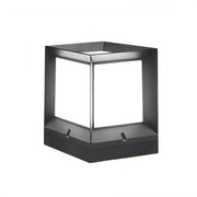 led außen stehlampe modern wetterfest garten beleuchtung aluminium kubus design