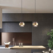 Glasviva Hängelampe mit verstellbarem 120cm Kabel - Metall & Glas E27 Deckenleuchte, AC Power, ROHS/CCC/CE zertifiziert