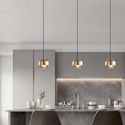 Glasviva Hängelampe mit verstellbarem 120cm Kabel - Metall & Glas E27 Deckenleuchte, AC Power, ROHS/CCC/CE zertifiziert