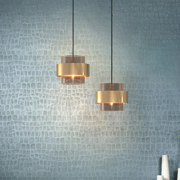 Glasviva Hängelampe mit verstellbarem 120cm Kabel - Metall & Glas E27 Deckenleuchte, AC Power, ROHS/CCC/CE zertifiziert