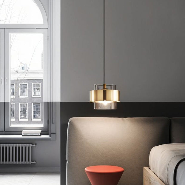 Glasviva Hängelampe mit verstellbarem 120cm Kabel - Metall & Glas E27 Deckenleuchte, AC Power, ROHS/CCC/CE zertifiziert