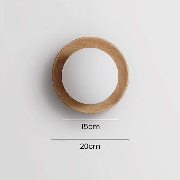 HolzLumen Wandleuchte G9 LED, 110-240V, Frosted Glass, für Küche, Schlafzimmer