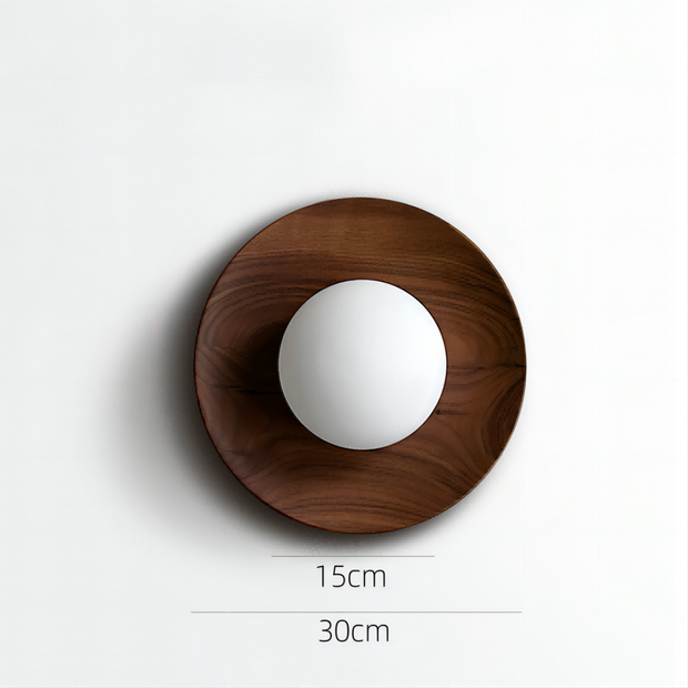 HolzLumen Wandleuchte G9 LED, 110-240V, Frosted Glass, für Küche, Schlafzimmer