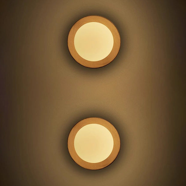 HolzLumen Wandleuchte G9 LED, 110-240V, Frosted Glass, für Küche, Schlafzimmer